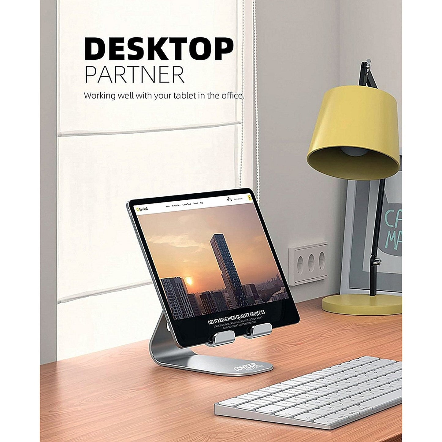 Contour Ergonomics Large Tablet/Phone Stand 4-13 Inches Silver Easy2Order : CE10139