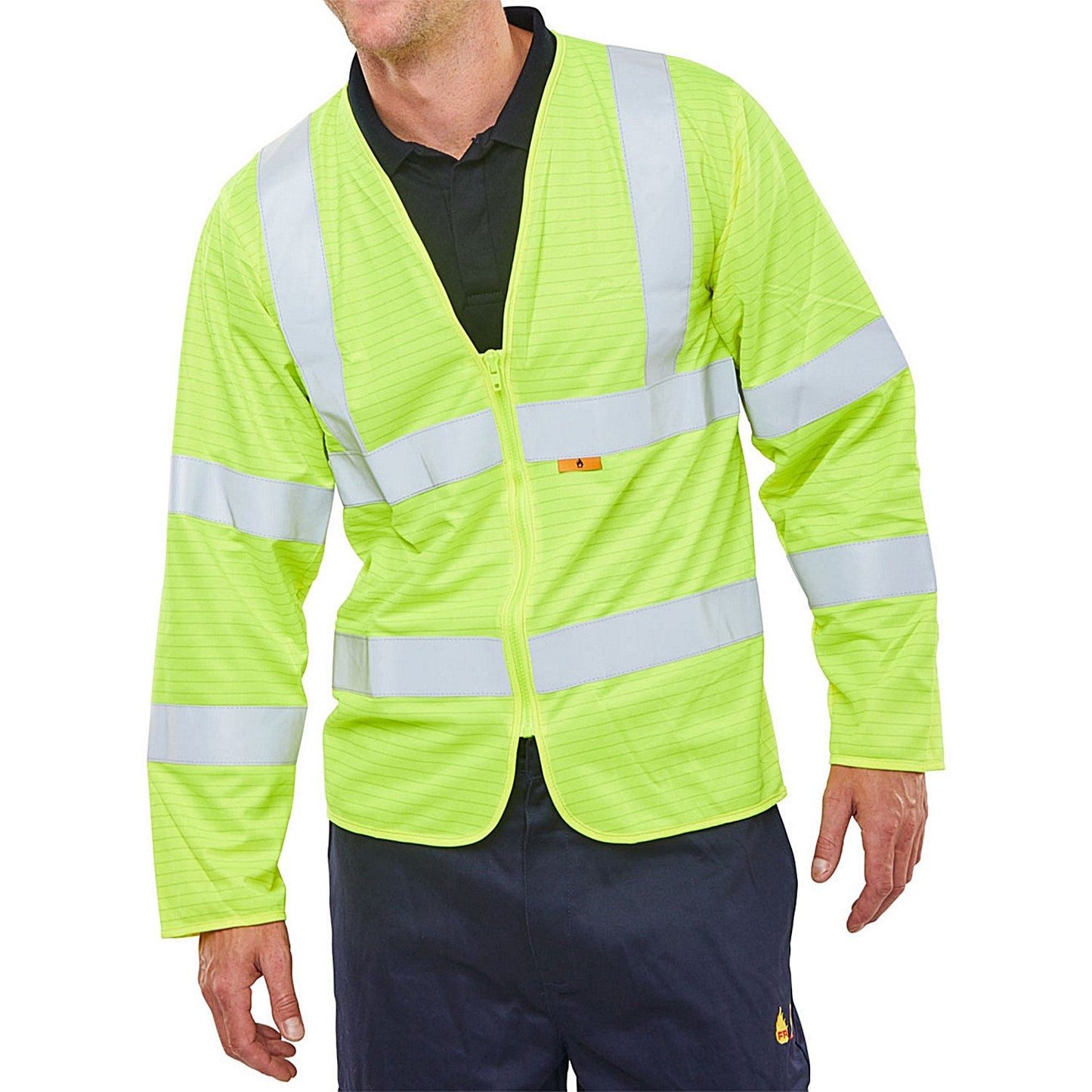 Beeswift Fire Retardant Hi-Vis Jerkin, Saturn Yellow, 7XL Easy2Order : CFRPKJSY7XL