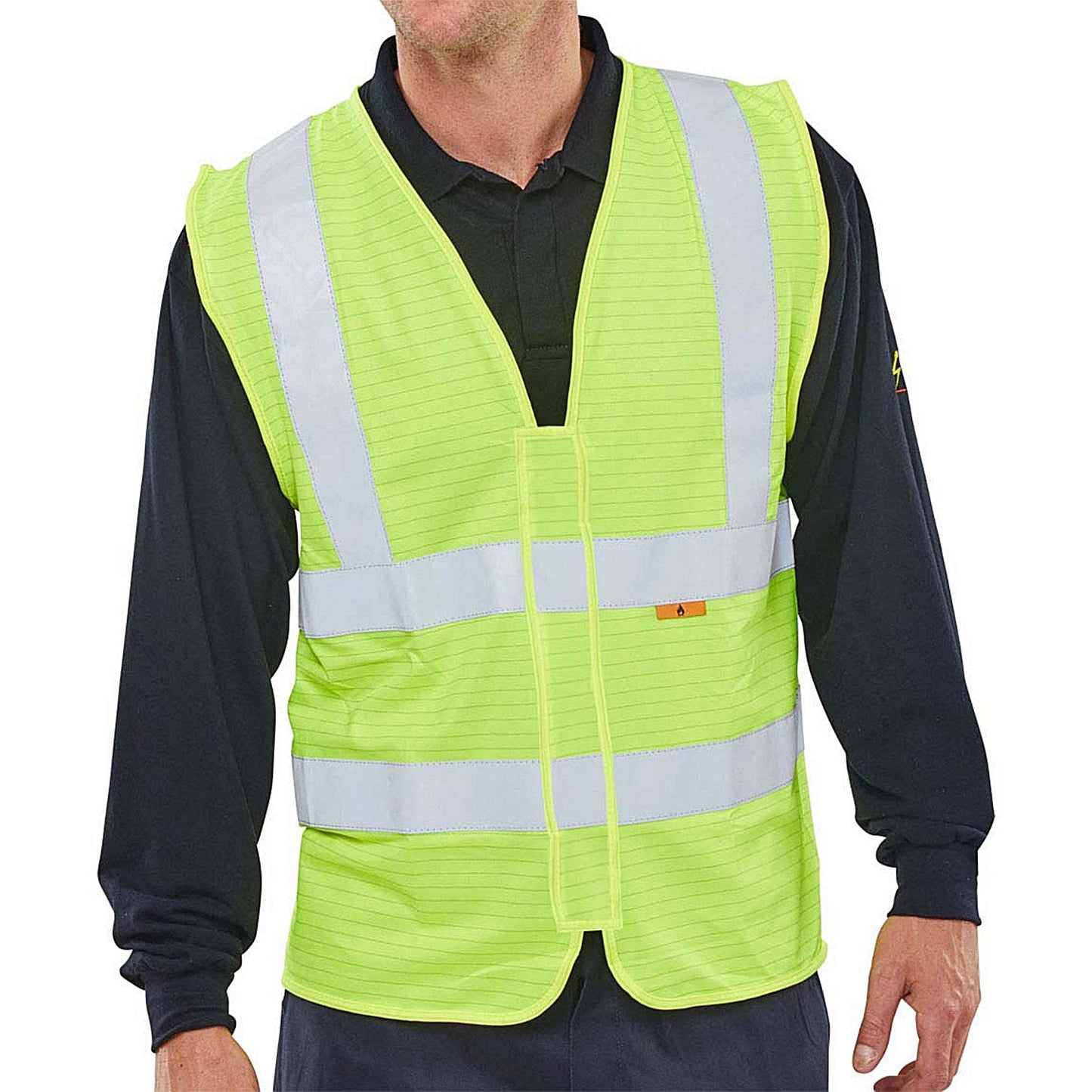 Beeswift Fire Retardant Hi-Vis Waistcoat, Saturn Yellow, Medium Easy2Order : CFRWCSYM