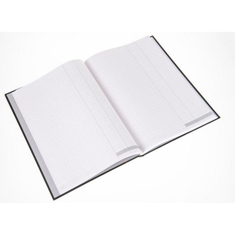 Ideal A4 Cashbook Casebound Double Cash 192 Pages Black 6424