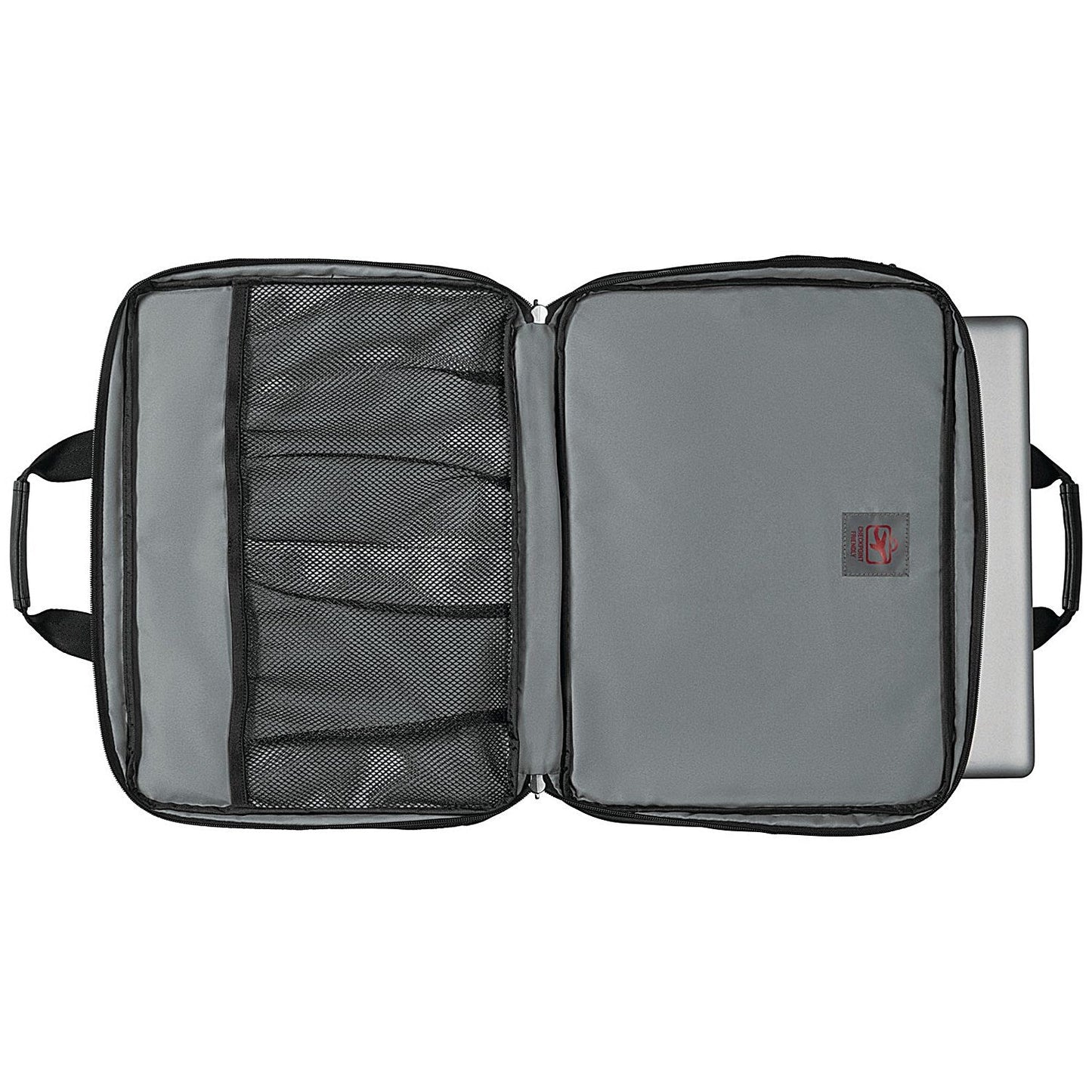 Wenger Legacy Triple Gusset Laptop Case, For up to 17 Inch Laptops, Black/Grey Easy2Order : CMS00813