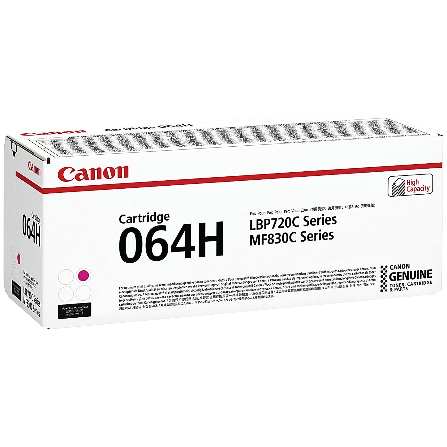 Canon 064H Toner Cartridge High Yield Magenta 4934C001