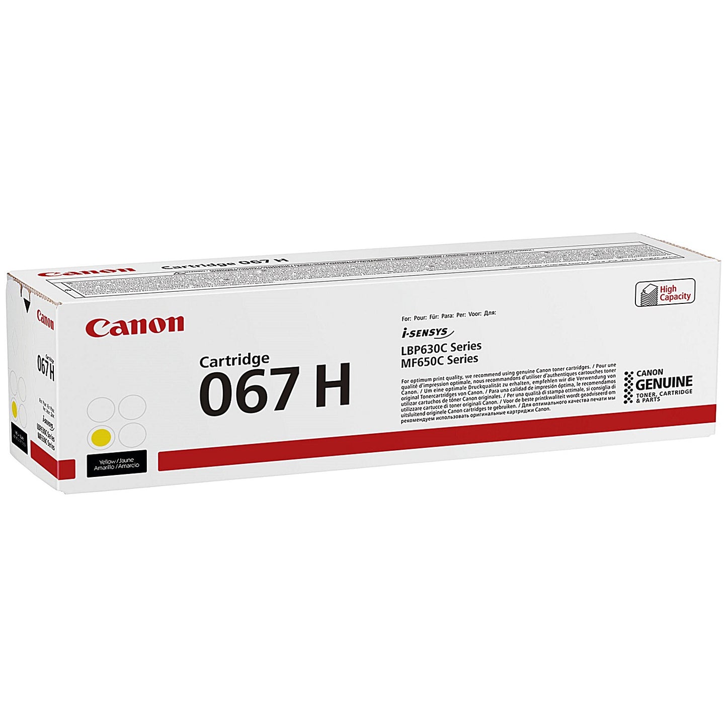 Canon 067H Toner Cartridge High Yield Yellow 5103C002