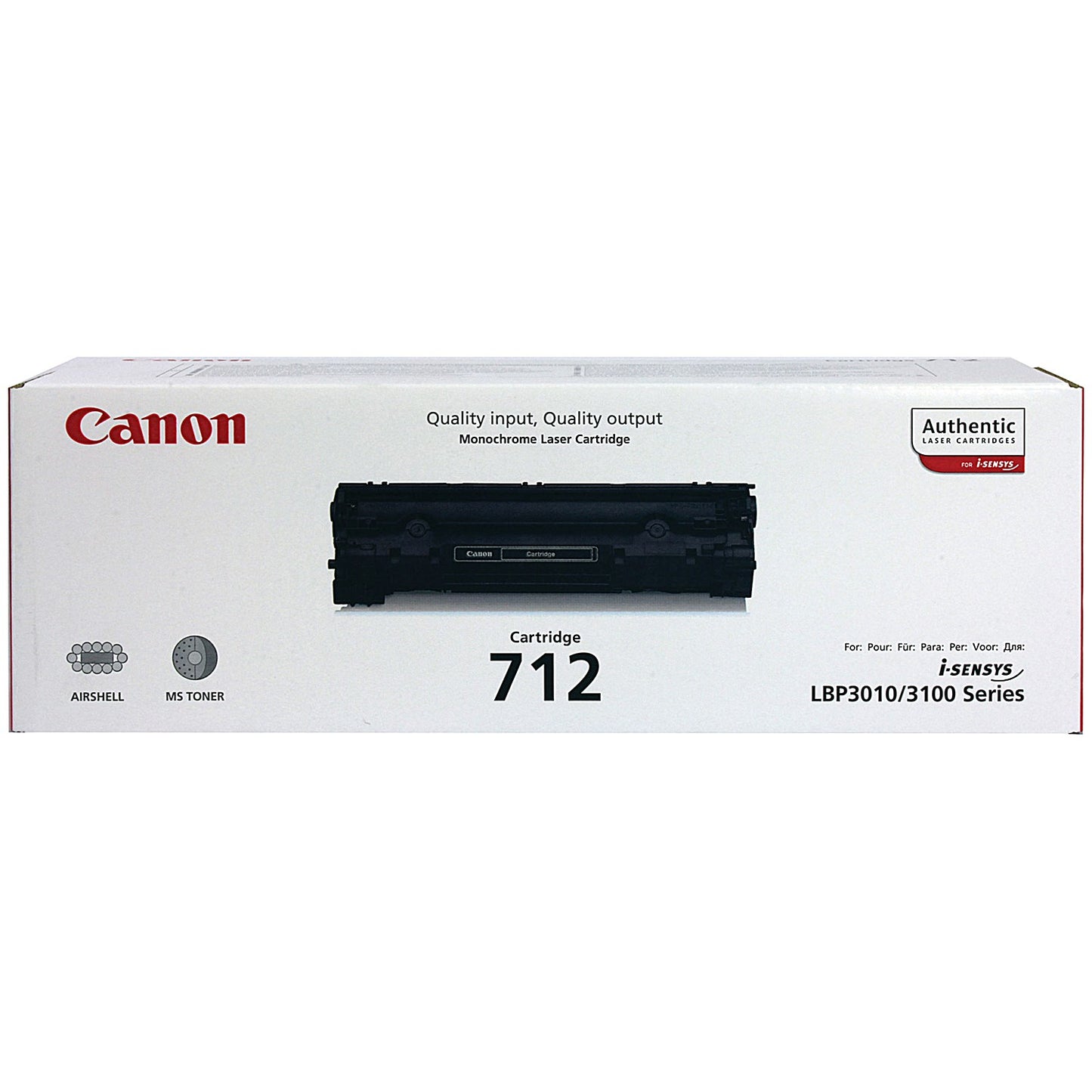 Canon 712 Black Laser Toner Cartridge