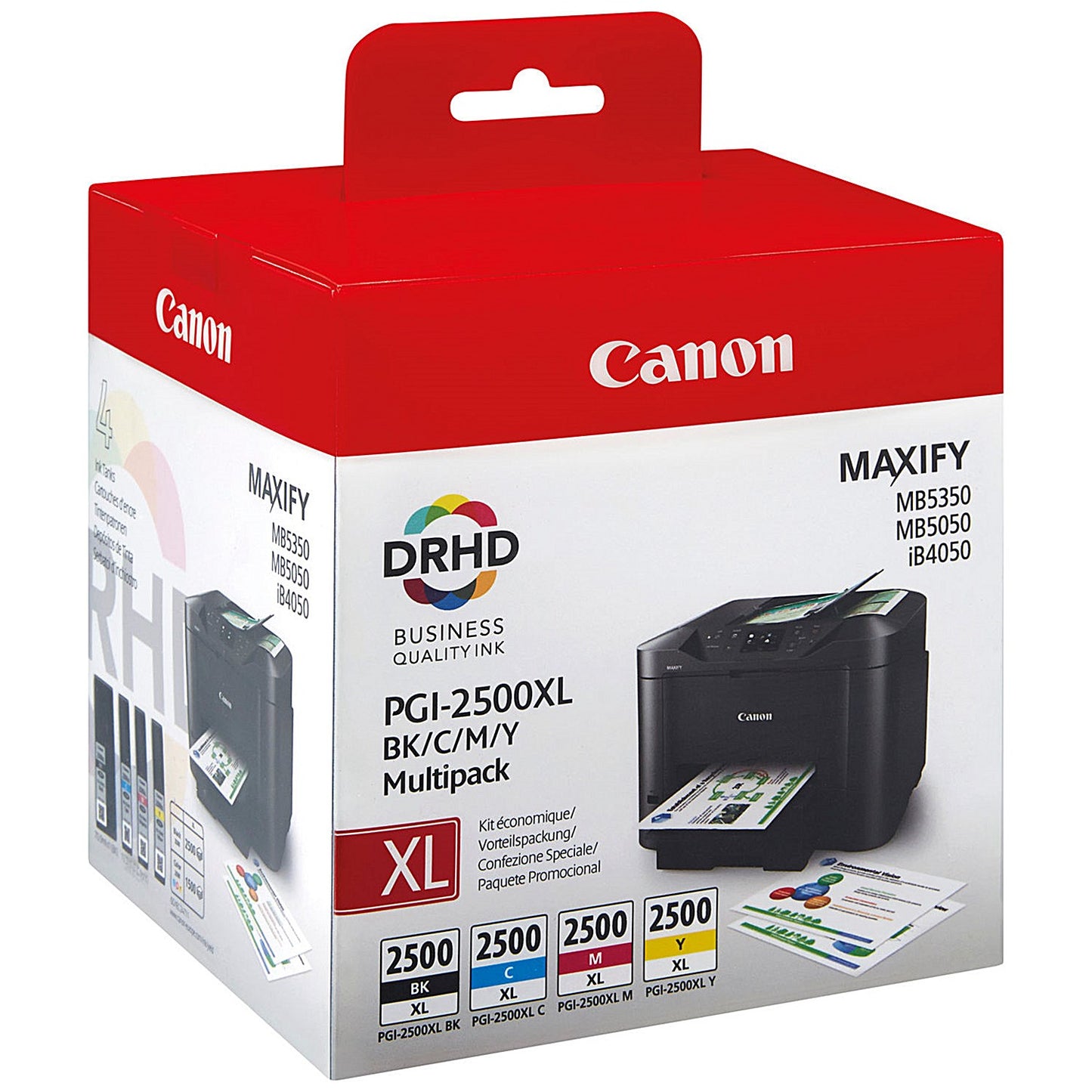 Canon PGI-2500XL Ink Cartridges High Yield CMYK Multipack 9254B010