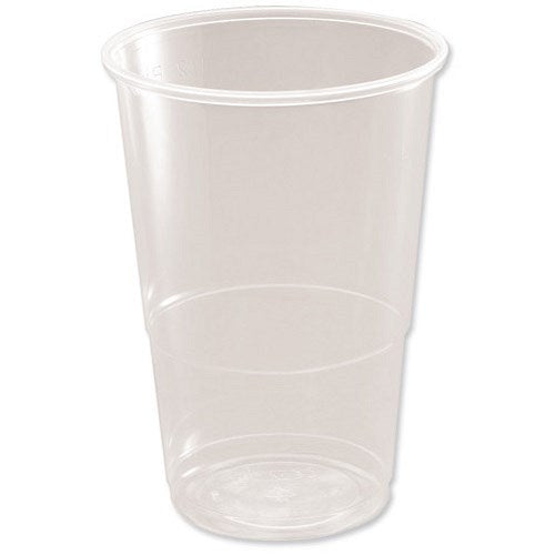CE Marked Polypropylene Half Pint Tumbler, 284ml, Clear, Pack of 50 Easy2Order : CPD16131