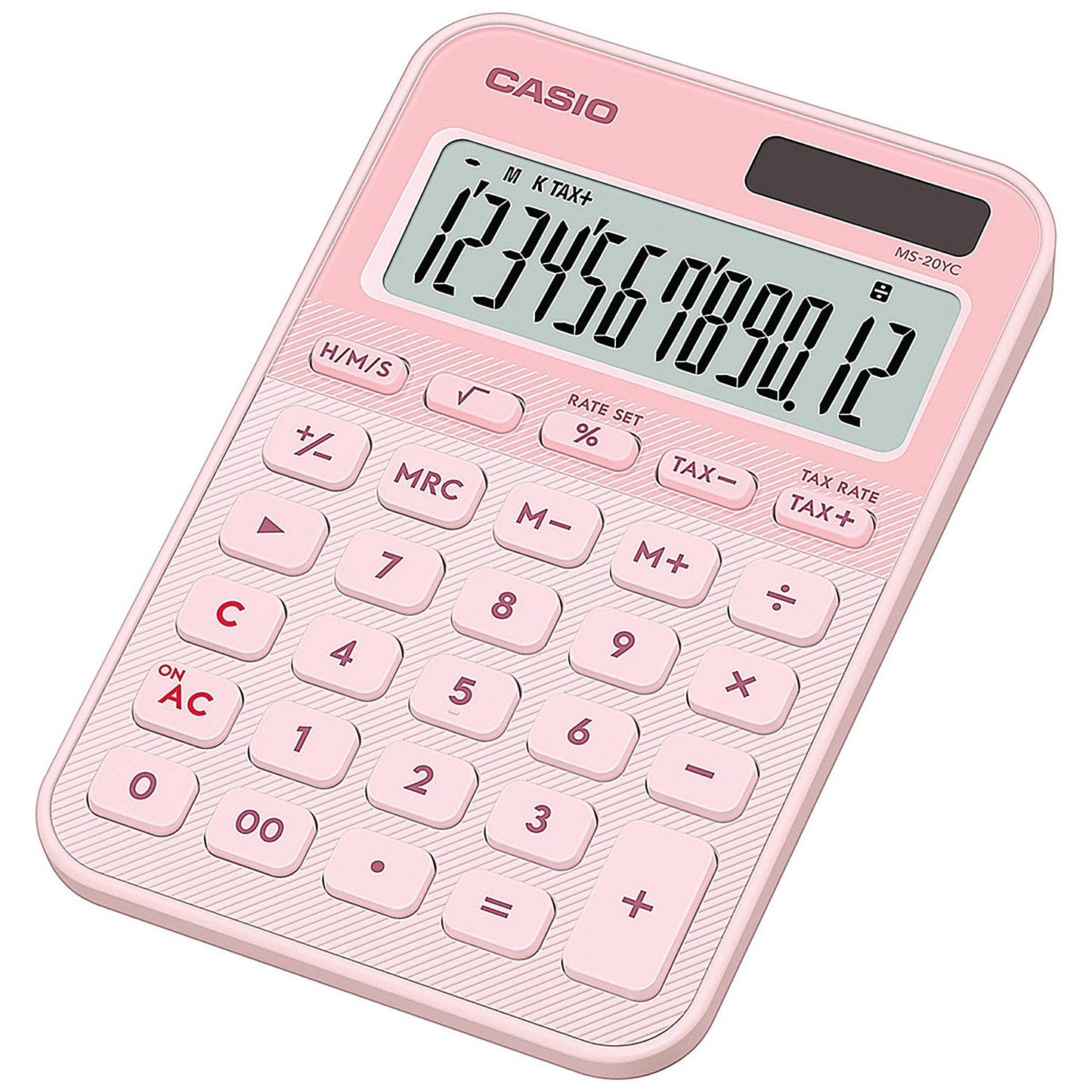 Casio MS-20YC Mini Desk Calculator Light Pink MS-20YC-LP-W-EP Easy2Order : CS62127