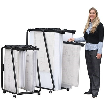 Arnos Hang-A-Plan Drawing Storage Trolley, Large, Up to A0 Easy2Order : D060