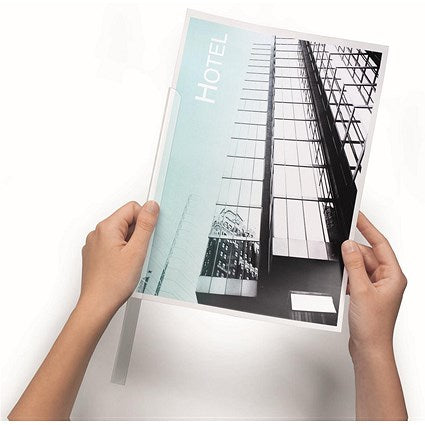 Durable Spinebar, 6mm, Up to 60 A4 Sheets, Clear, Pack of 50