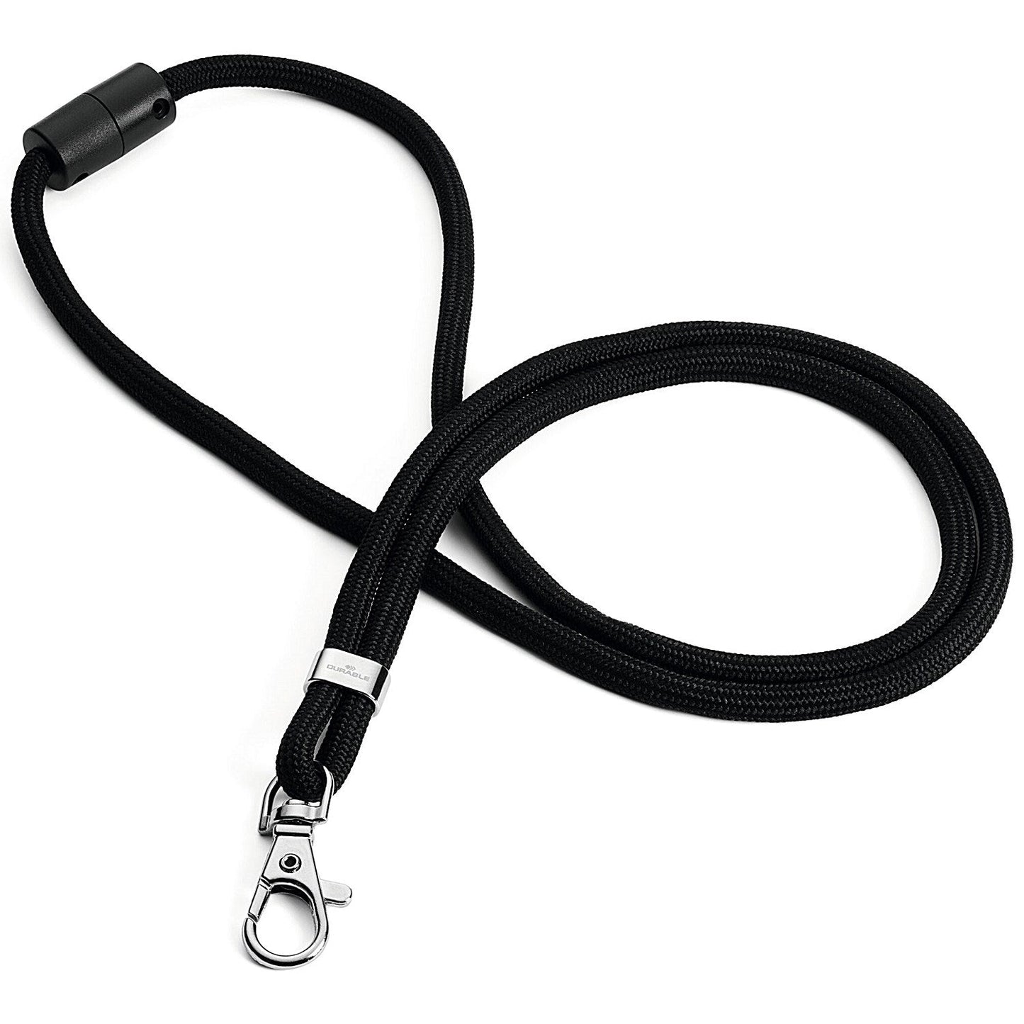Durable Recycled Fabric Lanyard Black (Pack of 10) 824101 Easy2Order : DB74098
