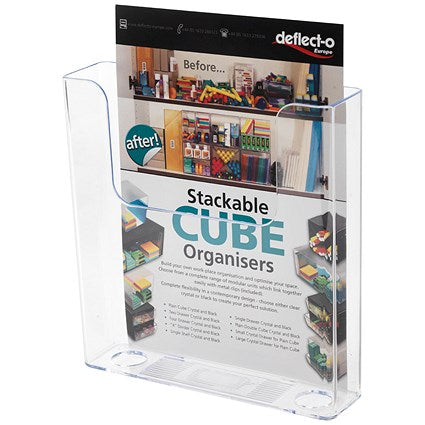 Deflecto Flat Back Literature Holder A4
