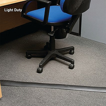 D-Line Light Duty Floor Cable Cover, 17x9mm Channel, 1.8m Wide, Black