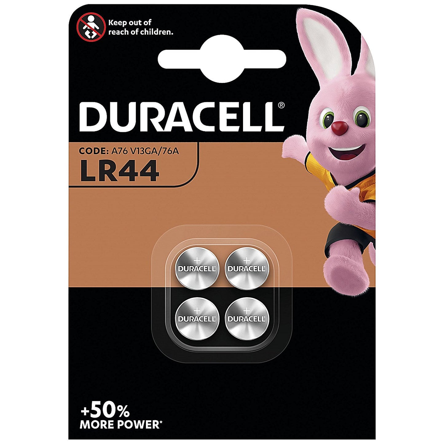 Duracell LR44 Alkaline Batteries, Pack of 4 Easy2Order : DU12801