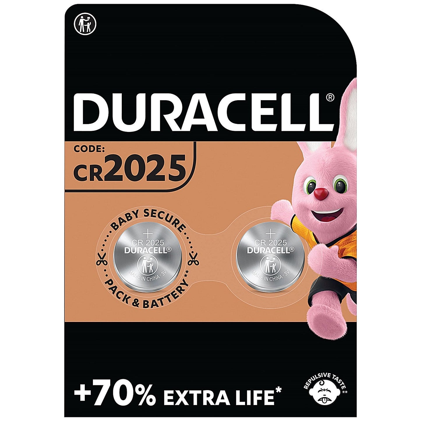 Duracell 2025 Lithium Batteries, Pack of 2 Easy2Order : DU20390