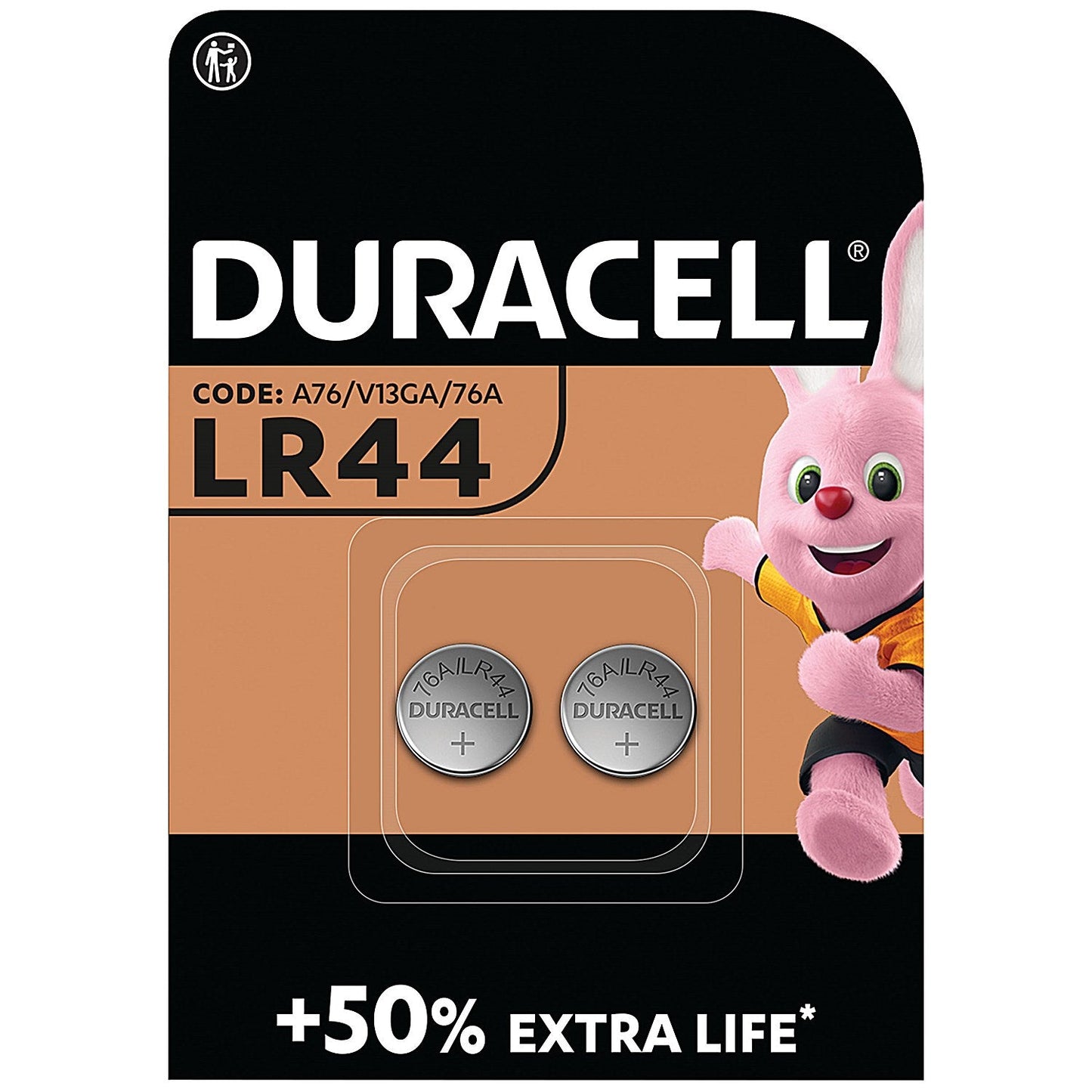 Duracell LR44 Alkaline Batteries, Pack of 2 Easy2Order : DU50442
