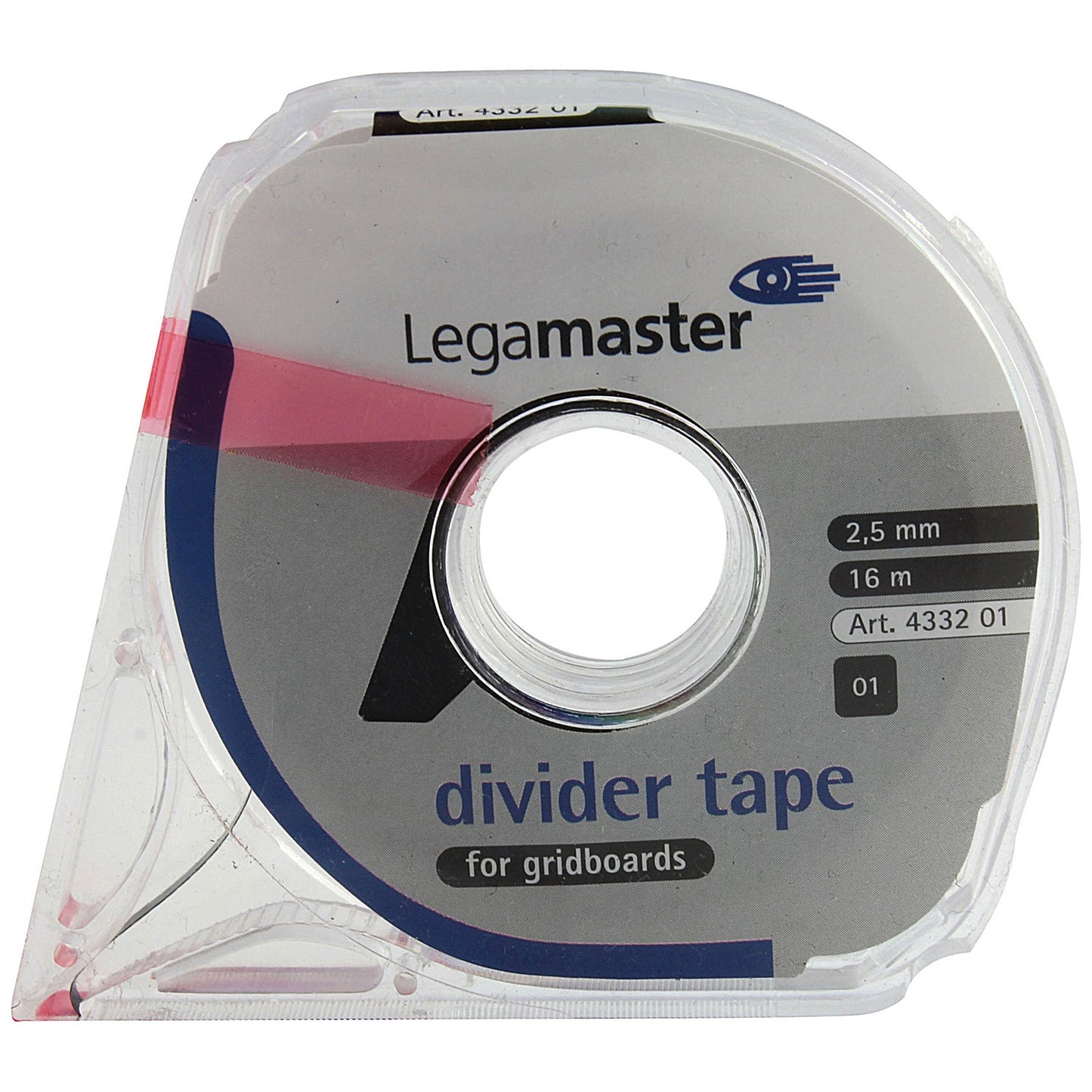 Legamaster Self-Adhesive Gridding Tape, 2.5mmx16m, Black