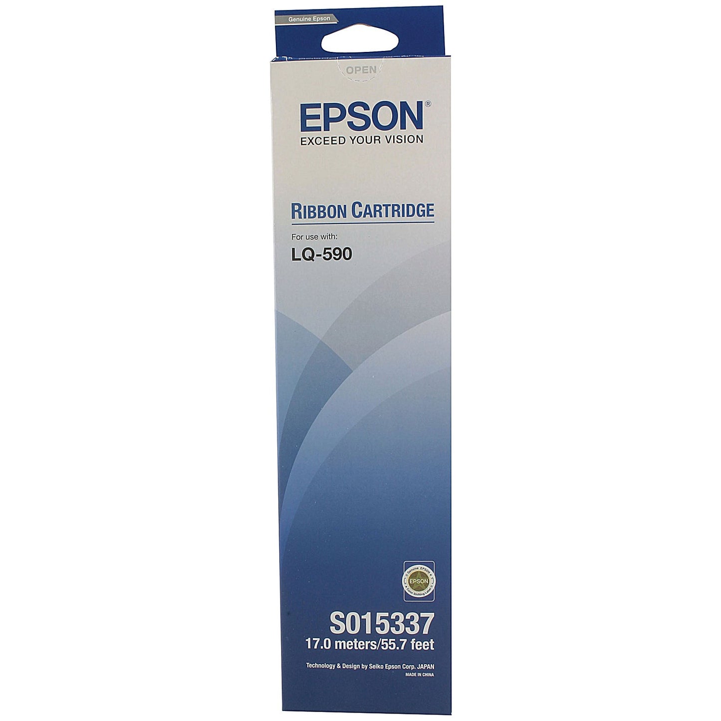 Epson S015337 Black Printer Ribbon for LQ590