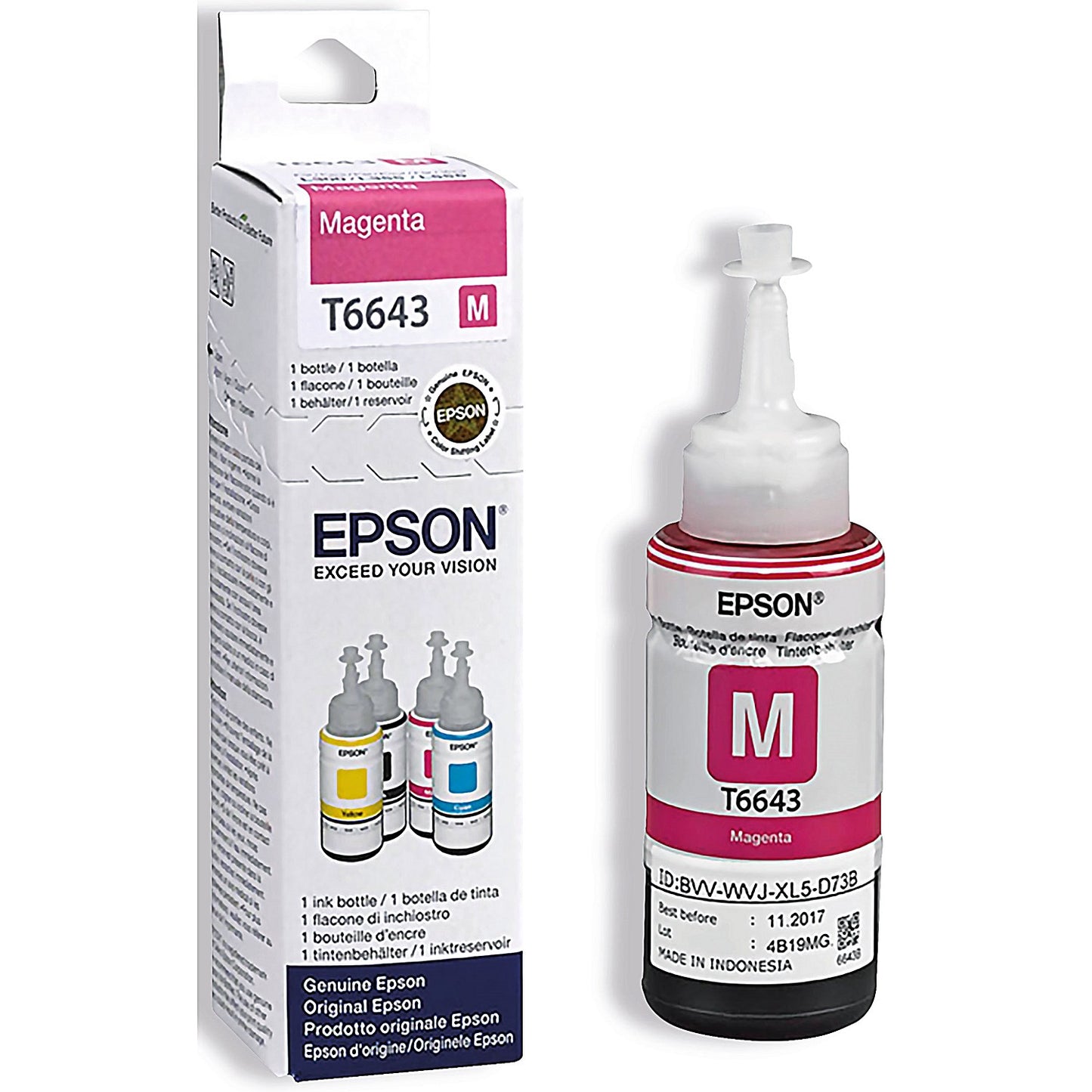 Epson 664 EcoTank Ink Bottle Magenta C13T664340