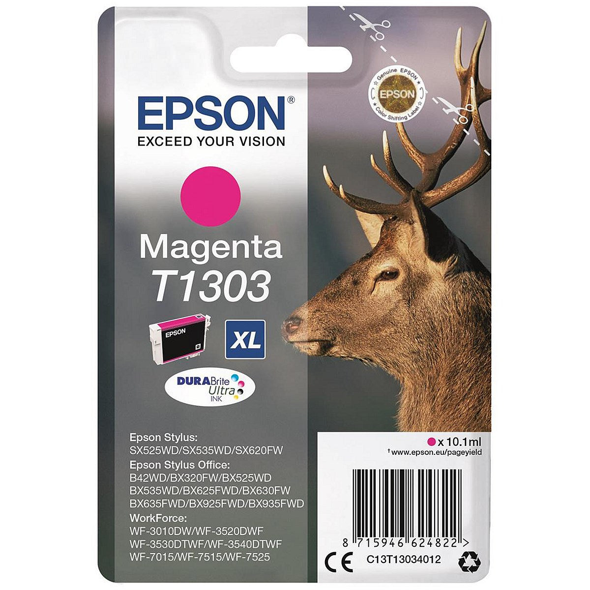 Epson T1303 XL Magenta High Yield DURABrite Inkjet Cartridge