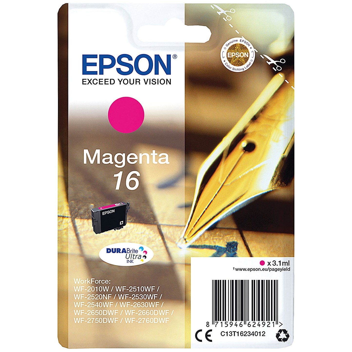 Epson 16 Magenta Inkjet Cartridge