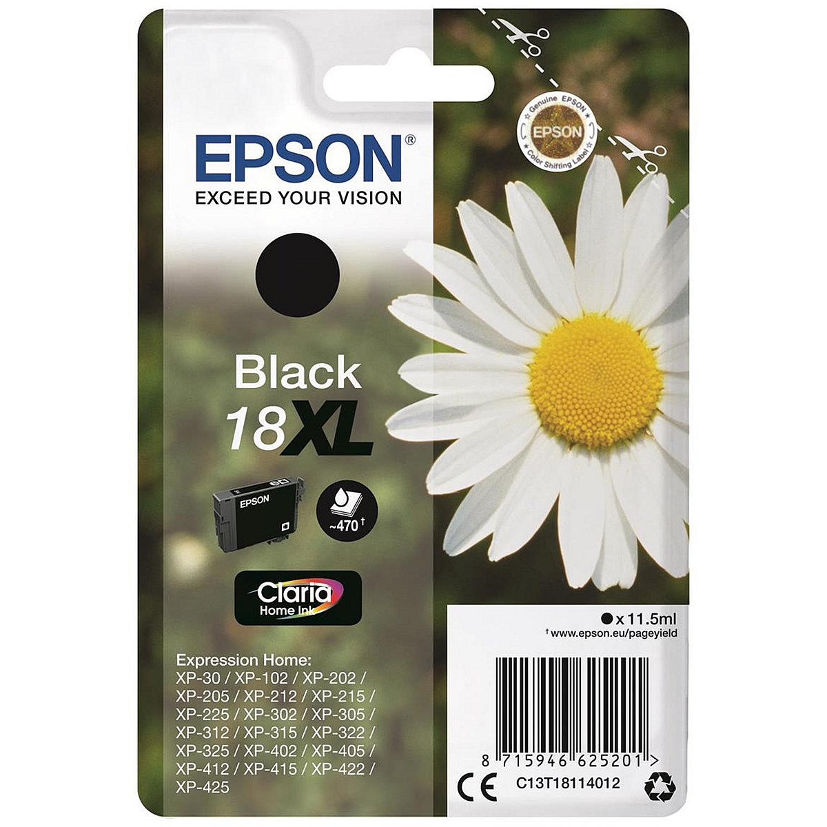 Epson 18XL Black High Yield Inkjet Cartridge
