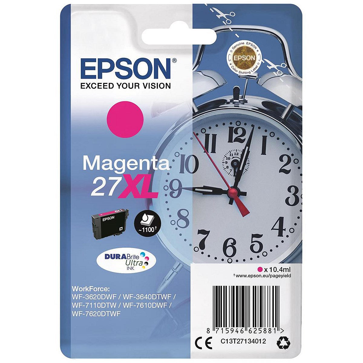 Epson 27XL Magenta High Yield Inkjet Cartridge