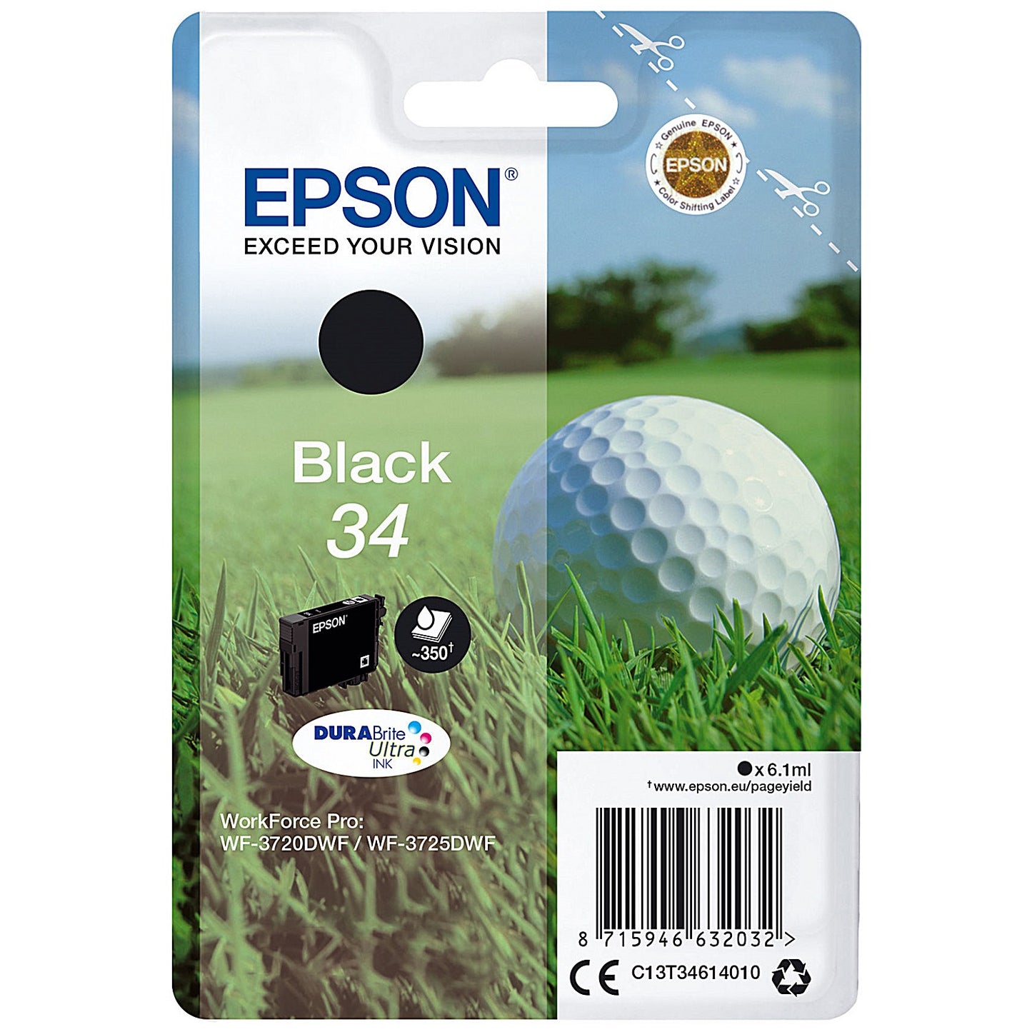 Epson DURABrite 34 Ultra Black Ink Cartridge