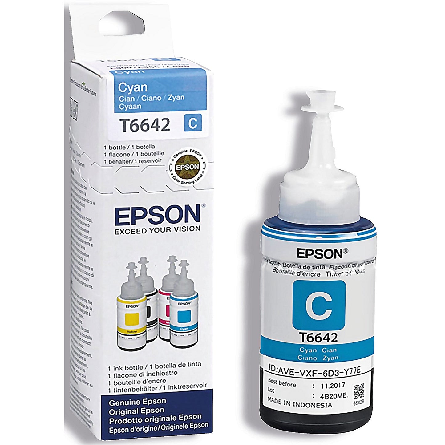 Epson 664 EcoTank Ink Bottle Cyan C13T664240