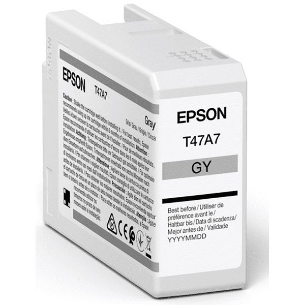 Epson T47A7 Grey UltraChrome Pro 10 Ink 50ml C13T47A700