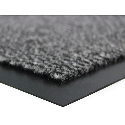 Floortex Door Mat, Dust & Moisture Control, Polypropylene, 900mmx1500mm, Black & White