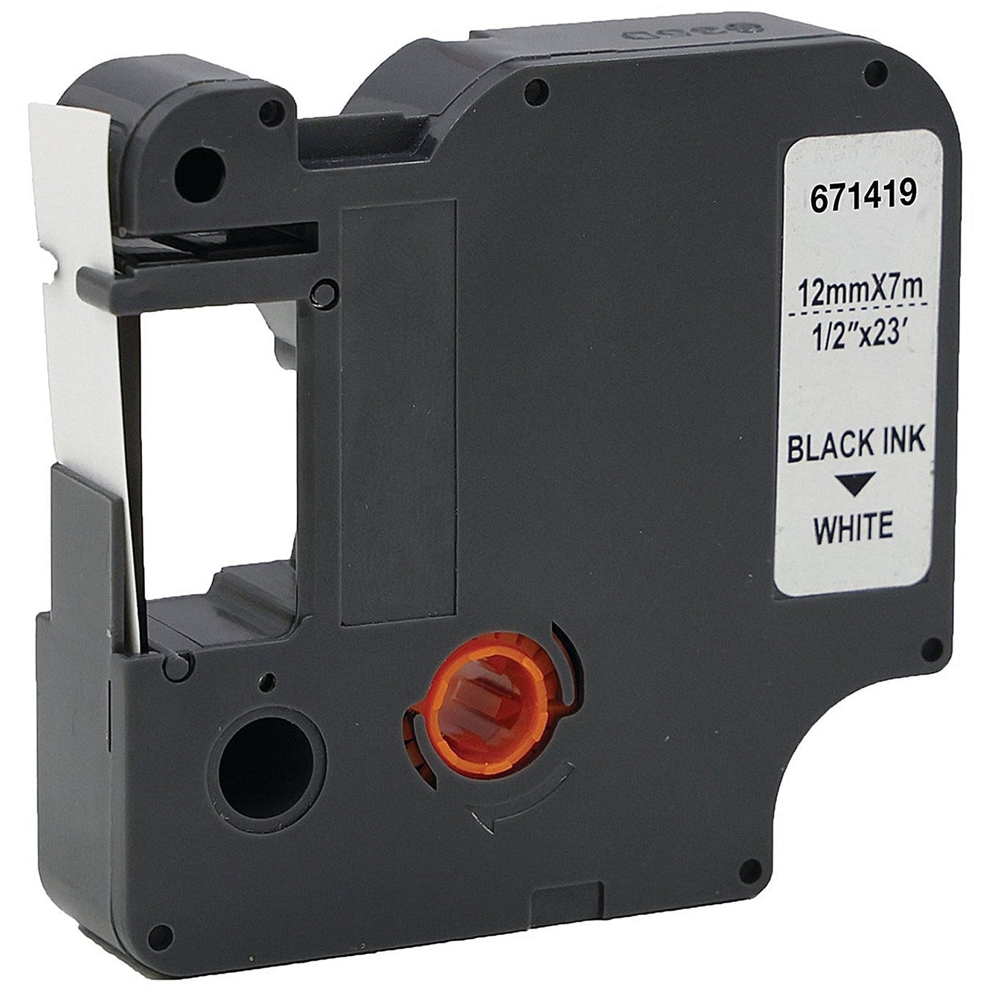 Five Star Non-OEM Replacement for Dymo 45013 Black on White 12mm x 7m FS671419 Easy2Order : FS671419
