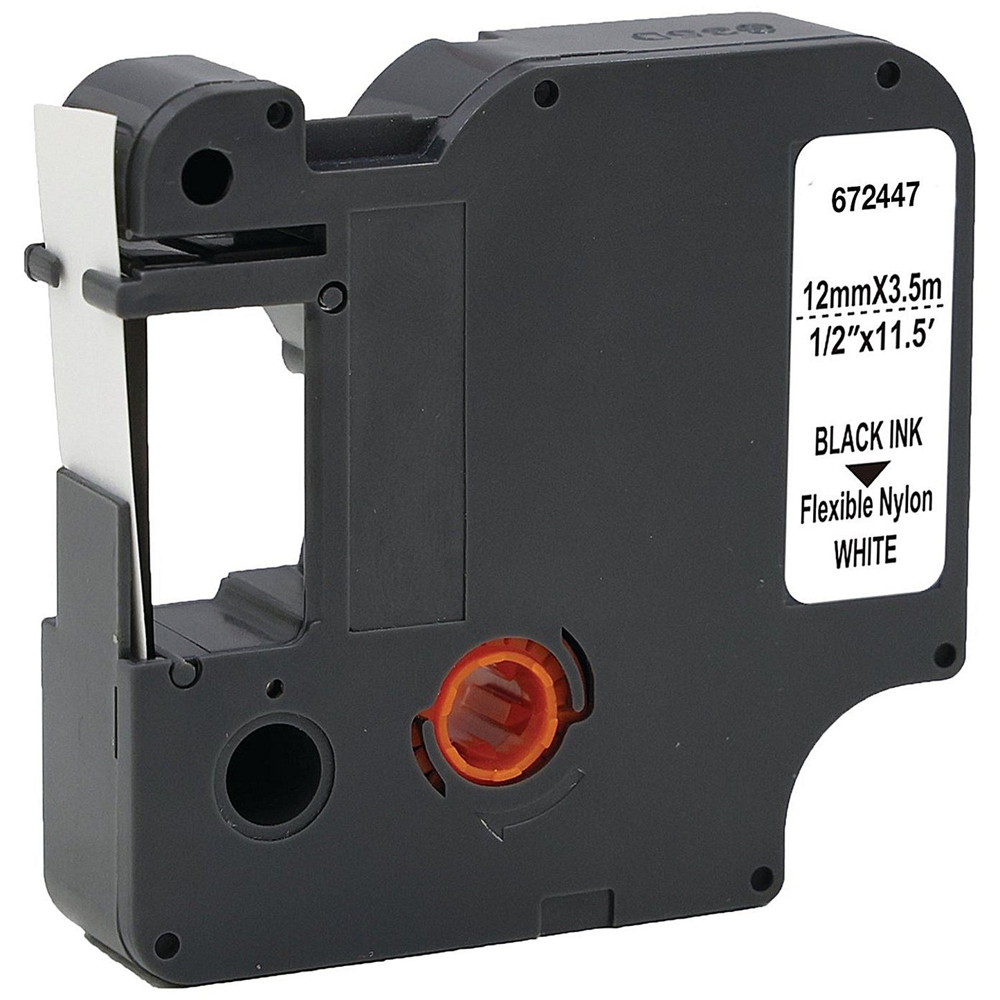 Five Star Non-OEM Replacement for Dymo 18488 Black on White 12mm x 3.5m FS672447 Easy2Order : FS672447