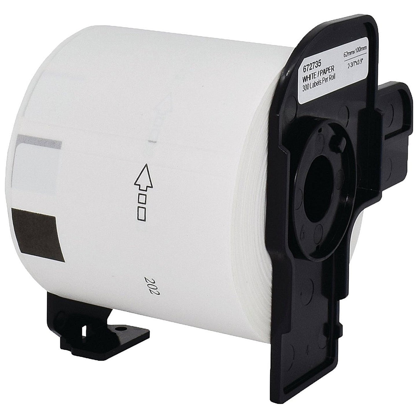 Five Star Non-OEM Replacement for Brother DK-11202 Black on White 62mm x 100mm 300/Roll FS672735 Easy2Order : FS672735