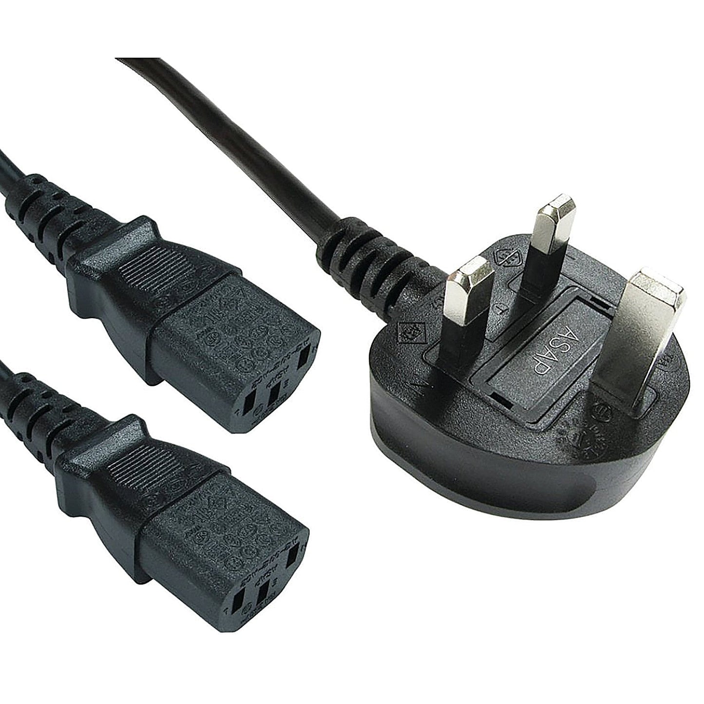5 Star Power Cable 2m splitter Kettle Lead C13 Easy2Order : FS676491