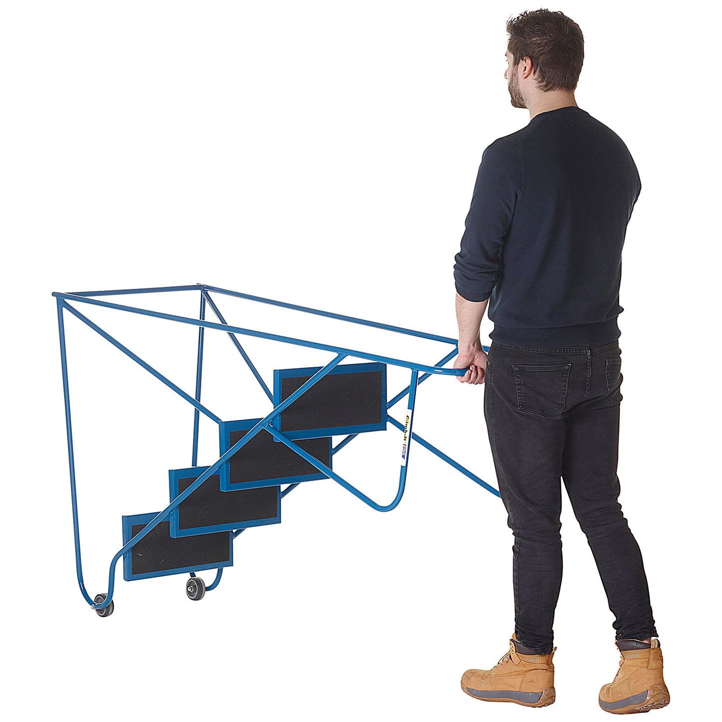 Climb-It Tilt N Pull Steps, 2 Tread, Blue
