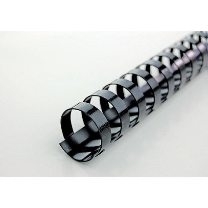 GBC Plastic Binding Combs, 21 Ring, 22mm, Black, Pack of 100