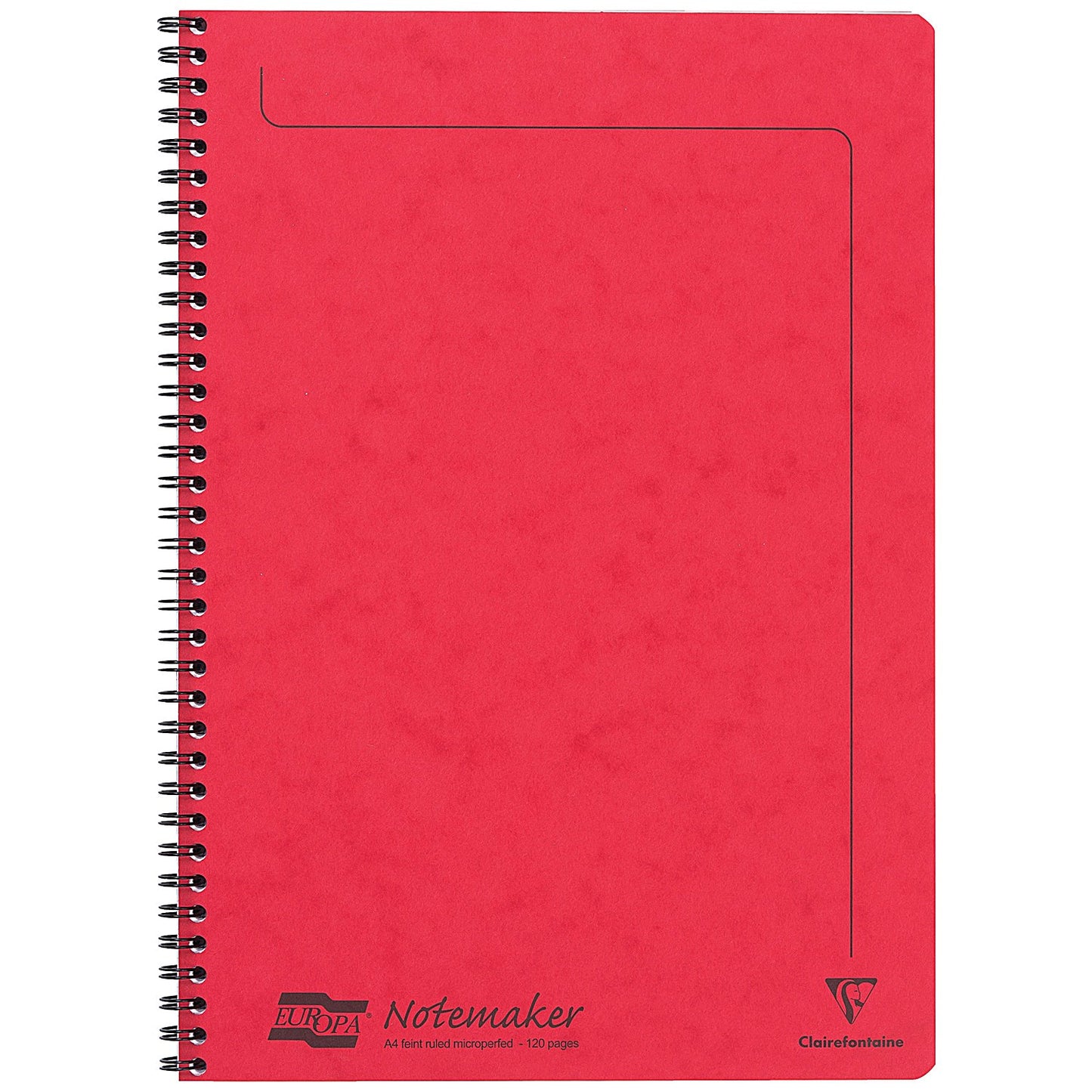Europa Wirebound Notebook, A4, Ruled & Perforated, 120 Pages, Assorted Colours, Pack of 10