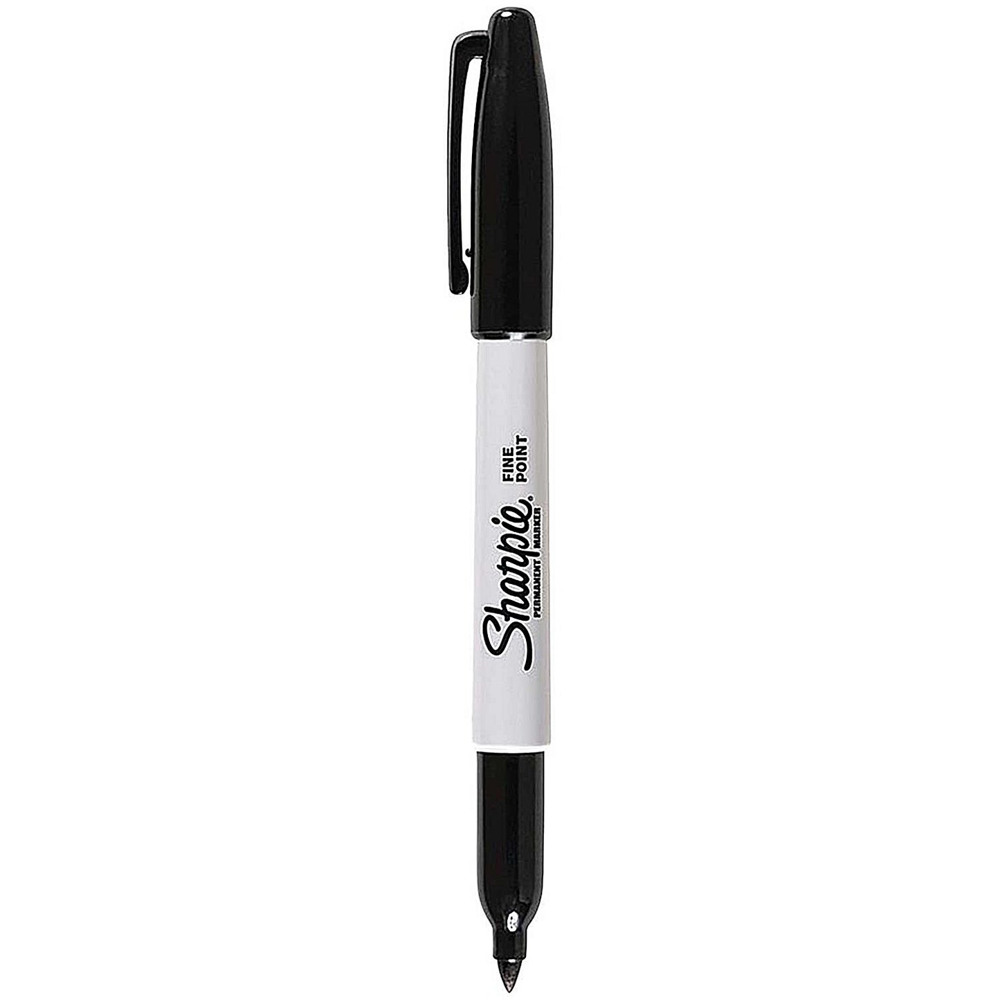 Sharpie Permanent Marker, Fine, Black, Pack of 12