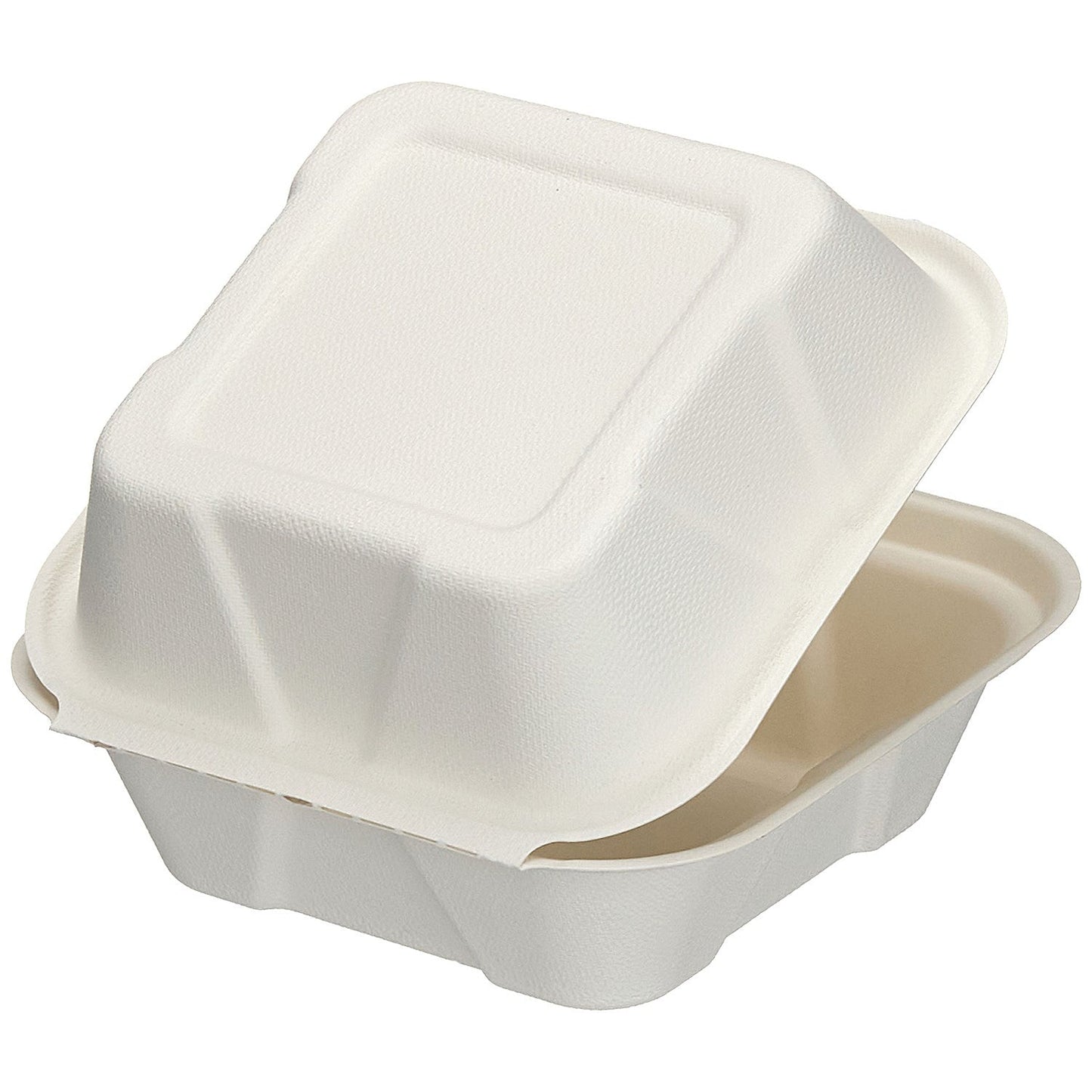 Edenware Bagasse Square Burger Box, 152mm, White, Pack of 500 Easy2Order : GPK60410