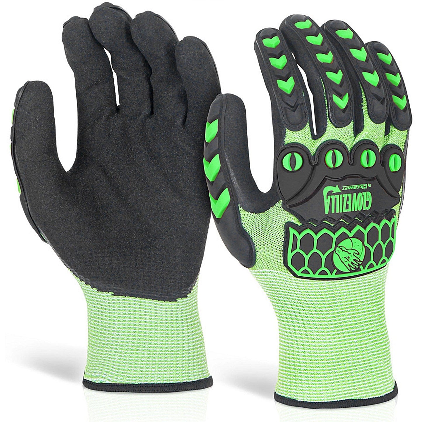 Glovezilla Sandy Nitrile Coated Gloves, Green, XL Easy2Order : GZ60LGXL