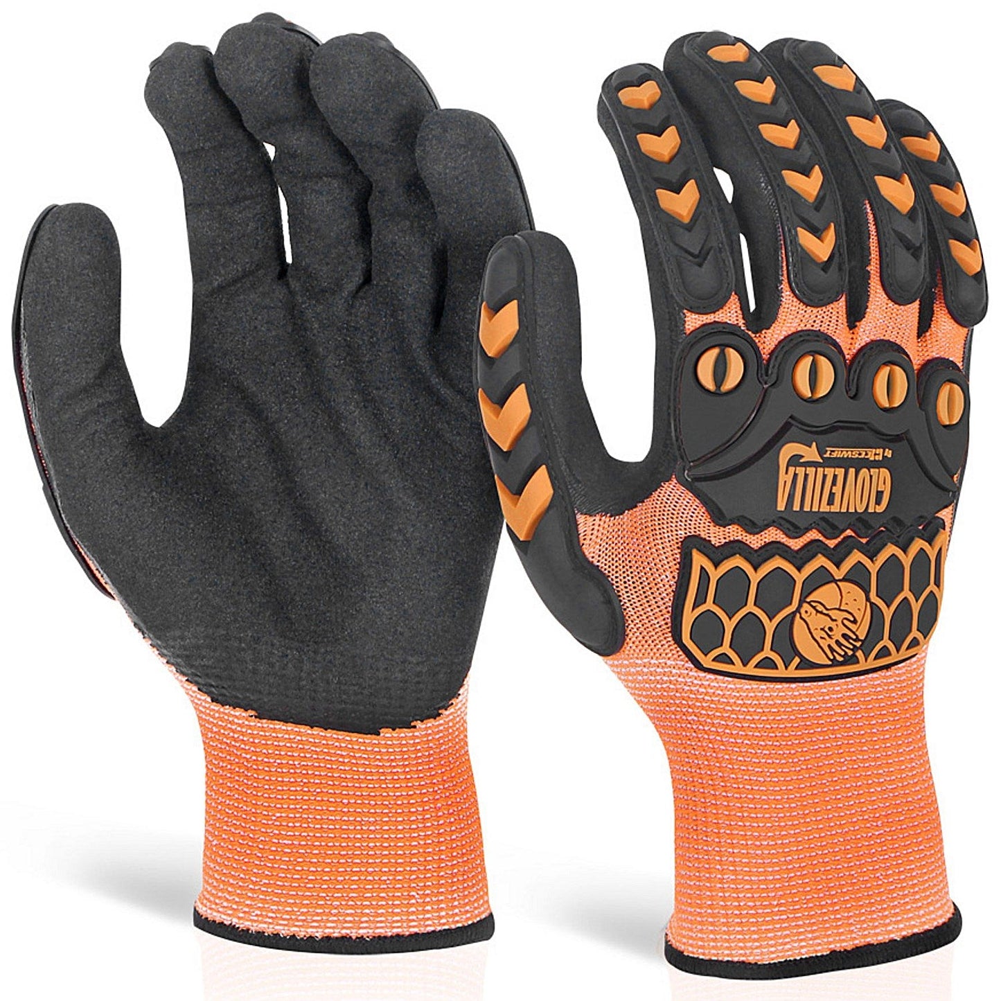 Glovezilla Sandy Nitrile Coated Gloves, Orange, XL Easy2Order : GZ63ORXL