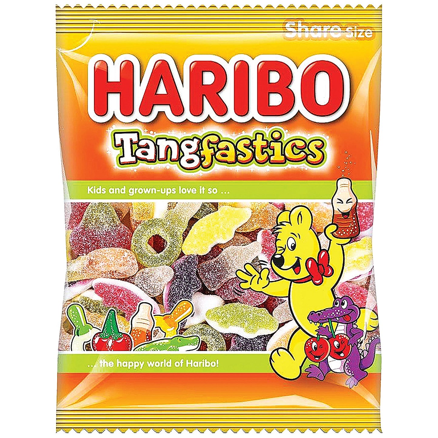Haribo Tangfastics Sweets Bag, 160g, Pack of 12