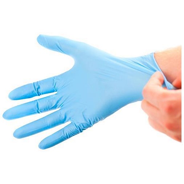 Shield Powder-Free Vinyl Gloves, Small, Blue, Pack of 100 Easy2Order : HEA00568