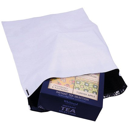 GoSecure Strong Polythene Mailing Bags, 400x430mm, Opaque, Pack of 100