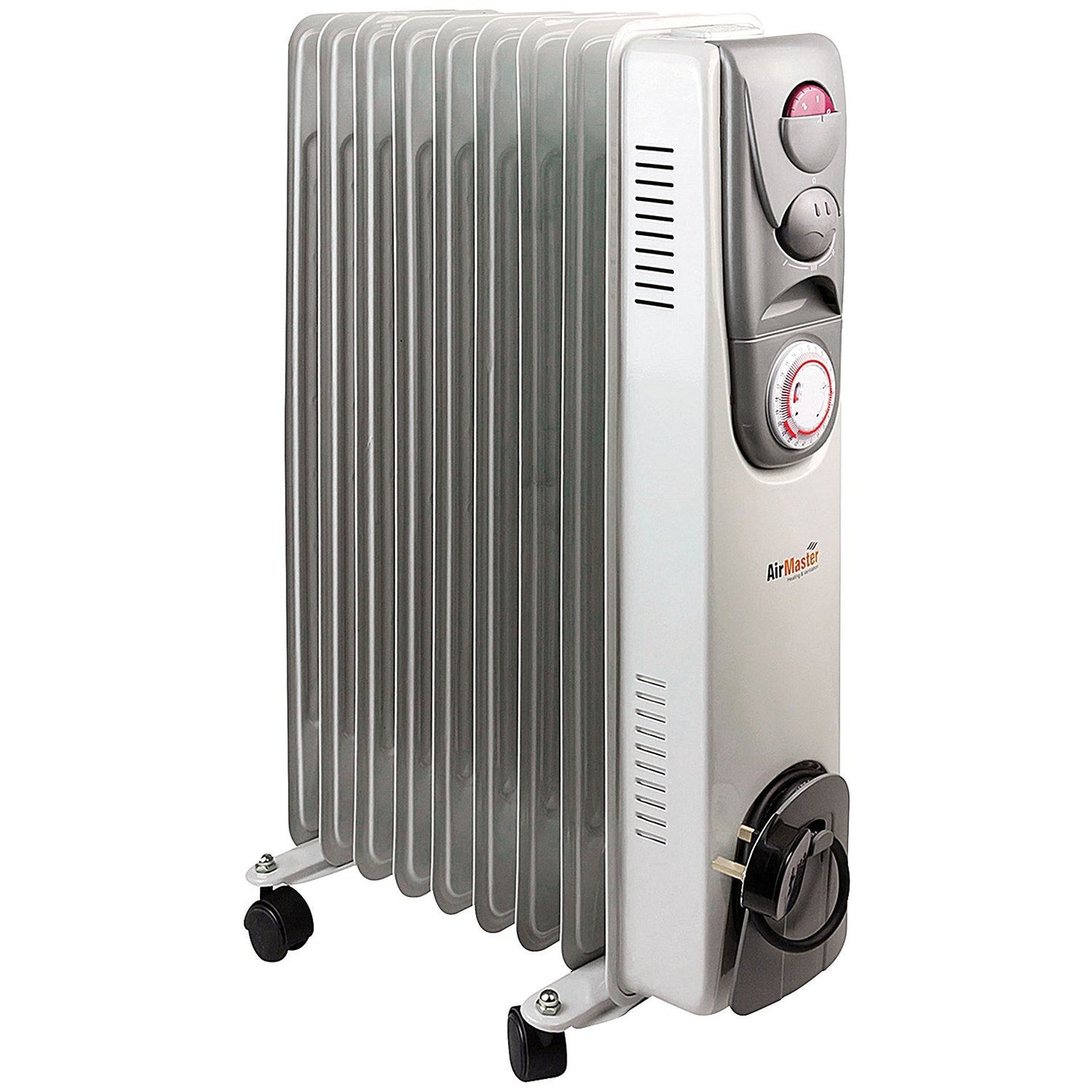 2kW Timer Control Oil Filled Radiator, White Easy2Order : HID60149