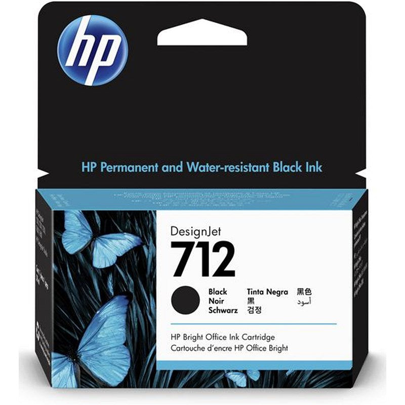 HP 712 DesignJet Ink Cartridge 38-ml Black 3ED70A Easy2Order : HP3ED70A
