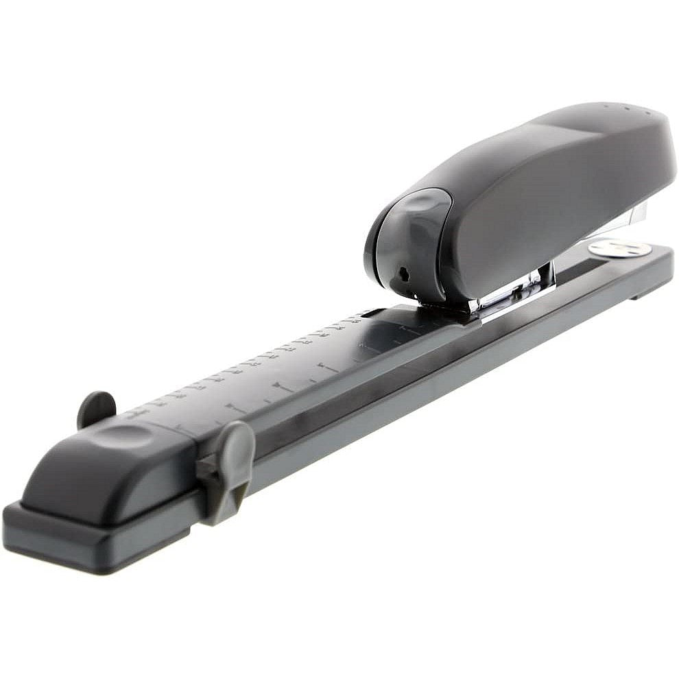 Rapesco 790 Long Arm Full Strip Stapler, Capacity 50 Sheets, Charcoal