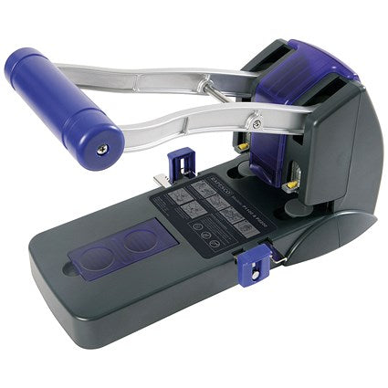 Rapesco 2200 2 Hole Punch, Capacity 150 Sheets, Black