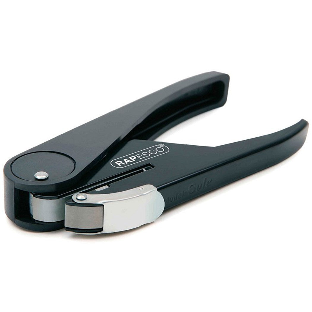 Rapesco Sole Single Hole Punch, Capacity 23 Sheets, Black