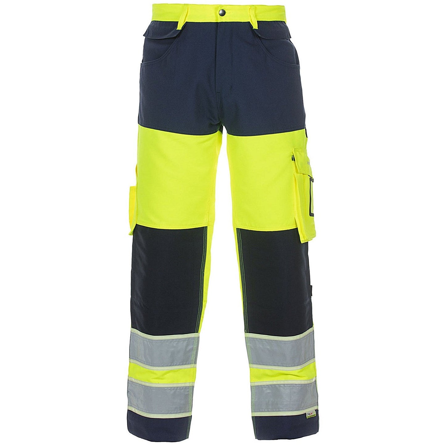 Hydrowear Idstein High Visibility Glow In Dark Two Tone Trousers, Saturn Yellow & Navy Blue 36 Easy2Order : HYD131030SYN36